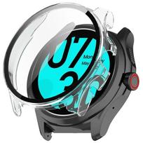 Grūdintas stiklas + dėklo dangtelis, skirtas Ticwatch Pro 5 Smart Watch dirželis Apsauginis buferis Ekrano apsauga Shell Film Tic Watch Pro5 For Ticwatch Pro 5 gryna