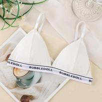FINETOO seksuali moteriška liemenėlė, patogi, elastinga, liemenėlė, susitraukusi, sportinė, smūgiams atspari liemenėlė, madinga, nauja free size balta