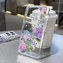 Skirta Xiaomi 13t Pro 11t Poco X6 X5 Pro Redmi Note 13 12 11 Pro Floral Butterfly Love Heart Clear Lens Protection Silikoninis minkštas plonas dėklo dangtelis Redmi K70E