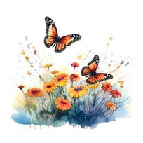 Butterflies gėlių tualeto lipdukas Nuimamas lipnus vandeniui atsparus PVC svetainės sienos menas A