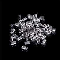 50 vnt 1,5 mm kabelio užspaudimo aliuminio movos Kabelio vielinio lyno spaustuko jungtis