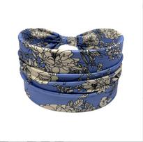 Nauji moteriški senoviniai mazgai elastingi galvos juostos turbanas, platus galvos apdangalas, skirtas moterims, gėlėmis, medvilnė, minkšta Boho bandana, mergaičių plaukų aksesuarai