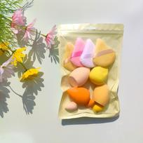 11 vnt Kosmetikos Puff Makeup Sponge Blender Beauty Egg Foundation Kempinėlės Pudra Puff Moteriškas makiažo priedai Grožio įrankiai geltona