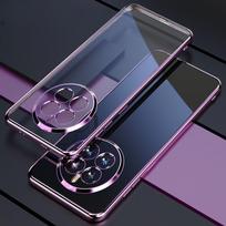 Elektrolitiniu būdu dengtas telefono dėklas Realme 12 Pro Plus, skirtas Realme 12Pro 12Pro+ 12ProPlus, silikoninis minkštas apvalkalas, dengiantis visą objektyvą Realme 12 ProPlus violetinė