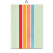 Spalvingos „Bauhaus“ abstrakčios linijos geometrijos kreivės merginos šiuolaikinės galerijos sienos meno spaudiniai Plakatų drobės nuotraukos, skirtos svetainės dekoravimui 21X30cm No Frame