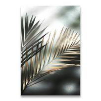 Auksinio palmių lapo augalo drobės tapyba Botaninis Šiaurės sienos meno spaudinys Skandinaviška dekoracija Paveikslas meno kūrinys Namų dekoras Plakatas 21x30cm No Framed