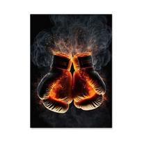 Retro bokso pirštinės drobės tapyba meno estetika plakatai bokso sporto salės klubo foninė sienų dekoracija berniukų kambario paveikslas Cuadros 21x30cm No Framed