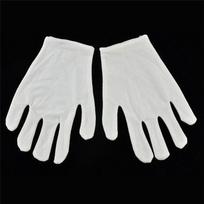 Darbinės medvilninės Wenwan baltos inspekcinės baltos pirštinės Darbo sauga Etiketas 2 poros Balta medvilnė Papuošalų aksesuaras 1 pair Thin