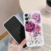 Gėlių rašto minkštas silikoninis dėklas, skirtas Xiaomi Redmi Note 13 Pro 13C Samsung A55 M35 S24 iPhone Huawei Honor Realme fotoaparato apsauginis dangtelis Samsung Galaxy S9 Plus