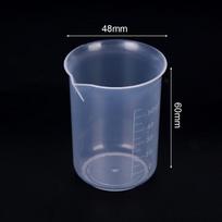 10 vnt 50 ml plastikinis graduotas matavimo puodelis, skirtas skysčio matavimo indui gryna