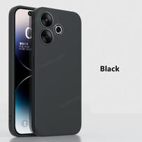 „Redmi 13“ dėklas, skirtas „Xiaomi Redmi 13“ dangtelis „Fundas Coque“ skystas silikonas, fotoaparato apsauga, minkštas nugaros dėklas Redmi 13 For Redmi 13 4G juoda