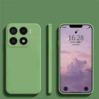 Liquid Silicone Phone For Xiaomi 15 Pro Matte Shockproof Full Protection Cover Bumper for Xiaomi 14T Pro 14 Ultra 15Pro For Xiaomi 15 Pro mėtų žalios spalvos