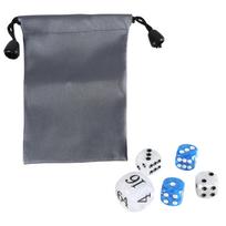 Acrylic Backgammon Dices Set with Pearls Finish for Board Game Professional Acrylic Dices Set of Doubling Cube Dices
