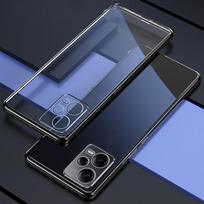 „Redmi Note 12 Pro Plus 5G 12Pro 12Pro+“ galvanizuoto telefono dėklo lęšis, universalus minkšto silikoninio galinio dangtelio dėklas Redmi Note12ProPlus juoda