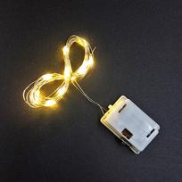 LED varinės vielos šviesos mygtuko baterijos dėžutė Šviesos torto puokštė Dekoratyvinė šviesos virvelė, reguliuojama mirksintis vainikas mažos spalvotos lemputės warm light brown