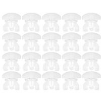 20/40 vnt. baltų plastikinių užuolaidų bėgelių ribotuvų rinkinys Lengvas montavimas Užuolaidų karnizai Slankiojantys bėgeliai Užuolaidų tvirtinimo elementai A1