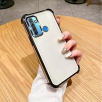 Skirta Realme 6i dėklas Realme 5 dangtelis Realme 5i telefono dėklas Realme 5s 5i 6i Atsparus smūgiams Apsauginis dangtelis Skaidrus galvanizuotas For Realme 5