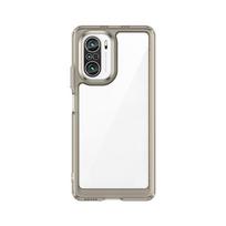 Dėklas Xiaomi Poco F3 Dėklas Poco F3 Dangteliai Naujas Kietas Atsparus Smūgiams Buferis Skaidrus Skaidrus Daugiaspalvis Dėklams Poco F4 F3 Dangtelis For Poco F3 skaidri juoda spalva