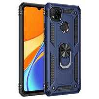 skirtas Xiaomi Redmi 9C dėklo dangtelio apsauginis smūgiams atsparus karinis šarvų magnetinis automobilio laikiklio žiedo dėklas, skirtas Xiaomi Redmi 9 C NFC for Redmi 9C