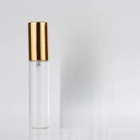 5/10/15 ml kvepalų purkštuvas Pritaikomos popierinės dėžutės ir stiklinis kvepalų buteliukas su purkštuvo pakuote 5ml auksas