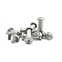 2 komplektai 5MM/6MM Peilio Rankenos Tvirtinimo Varžtai Kniedės Ant Užrakto Varžtai Kniedės Kotas Įrankis CNC Graviravimo Freza Rankenos Varžtai Kniedės 6MM, size 10