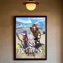 Anime Frieren plakatas HD menas lipni siena vandeniui atspari namų svetainė miegamasis baras estetinis dekoravimas 21cm×30cm NoFrame