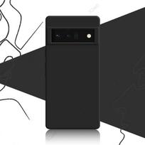 Prabangus kvadratinis skysto silikono dėklas Google Pixel 6 Pro 6A Pixel6 A 5G 360 minkštas telefono dėklas apsaugantis nuo kritimo krepšys Coque Armor Pixel 6 juoda
