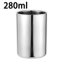 Gėrimų indas Puodelis Namų Virtuvės Valgomojo Priedai Tiekimas 1 vnt Nerūdijantis plienas 280ml