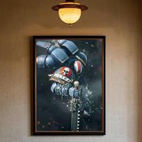 Žaidimo W-WarhammerS 40K Plakatas HD menas lipnus prie sienos atsparus vandeniui namų svetainės miegamojo baro estetinė apdaila 21cm×30cm NoFrame