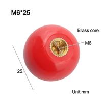 Rankenėlė Rutulinis Veržlė M4/M5/M6/M8/M10 Sriegis Plastikinis Fiksavimo 1 VNT Rutulinė Galvutė M6-25Red