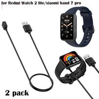 1M USB įkrovimo laidas, skirtas Xiaomi Mi Band 7 Pro / Redmi Watch 2 lite išmaniajam laikrodžiui, priedai, įkrovimo stotelės adapterio laidas