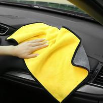 1/5/10 vnt. Automobilių plovimo rankšluosčiai Valymo šluostė Sugerianti Sausa šluostė Universalus Mikropluošto rankšluostis Sutirštintas Geltonas 30/40/60cm 1pc-30*30cm geltona
