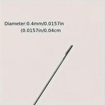 Papuošalų apyrankės karoliukų vėrimo įrankiai vėrimo adata atvira kristalinė adata rankų darbo pasidaryk pats ypač plonas nėrimo vąšelis adata 0.4mm sidabras