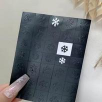 2 Sheets Nail Art Airbrush Stencils For Nails Snowflakes Hollow Reusable Nail Tattoo Template Salon Manicure Supply