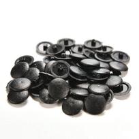 50/200X Plastikiniai varžtų dangteliai, užspaudžiami, Pozi galvutės, juodos, baltos spalvos balta