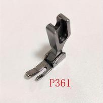 P360 Vienašalė užtrauktuko prispaudimo pėdelė P361 Plokščios siuvimo mašinos siaura prispaudimo pėdelė 3 cm prispaudimo pėdelė su siaura kaire ir plačia dešine prispaudimo pėdele gray