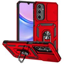 Šarvuoti magnetiniai žiediniai dėklai, skirti Samsung A12 A22 A32 A42 A52 A72 A13 A23 A33 A53 A73 A15 A25 A35 A55 A16 A26 A36 A56 Objektyvo apsauga For Galaxy A12 raudona