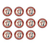 10Pcs Electric Shock Hazard Warning Stickers Electricity Will Kill You Safety Stickers For Electricians Helmet Vinyl Decals