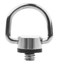 1/4 colio metalinis D formos žiedas fotoaparato trikojui, vienkojui, sraigtinis adapteris greito atleidimo plokštelei 1pc