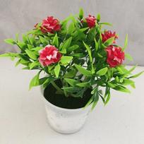 Realistiška plastikinė rožė Dirbtinės gėlės namų dekoravimui 13cm*16cm raudona