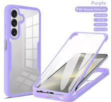 360 Full Body Case For Samsung Galaxy A12 A22 A32 A52 A72 A13 A23 A33 A53 A73 A14 A24 A34 A54 A15 A25 A35 A55 A16 A26 A36 A56 5G For Galaxy A12 violetinė