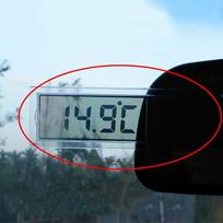 Karštas LCD skaitmeninis termometras temperatūros matuoklis Mini vidinis lauko siurbimo puodelis KTY gray
