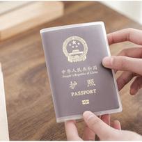 Silicone Transparent Waterproof Dirt ID Card Holders Passport Business Credit Bank Cover CLE
