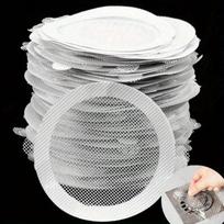 10 vnt. Vienkartinis Anti-blocking Filtras Grindų Sietelio Lipdukas Plaukų Gaudyklė Kamštis Dušo Sietuko Dangtelis Virtuvės Vonios Kriauklės Blokuoklis 10pcs gray