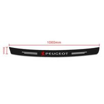Anglies pluošto automobilio bagažinės galinio buferio 3D lipdukas apsauginė plokštelė Peugeot 308 408 508 RCZ 208 3008 2008 206 207 108 406 407 408 206 207 208 307