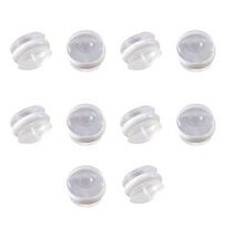 Silicone Ceramic Ear Plugs Hypoallergenically Soft Comfortable For Sensitive Skin Lightweight Earring Backs balta