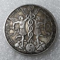 Europos ir Amerikos Zodiako Antikinio Sidabro Monetos - Saulės Dievo Tarot Kolekcinis