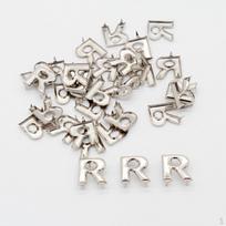 30 Vnt. Raidžių Kniedės Metalinės DIY Kniedės Raidės R Y Kniedžių Rinkinys Ornamentas R