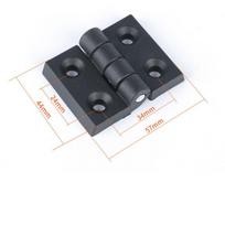 ABS plastiko plastikinės durų vyrių detalės spintelės durų vyriai profesionalūs maži vyriai baldams 57x44mm