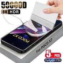 5PCSHydrogel Film For POCO X7 X6 X5 Pro X4 X3 NFC C75 C65 Clear Screen Protector For POCO F8 F7 F6 F5 M6 Pro 5G Not Glass Soft Film For POCO F8 Pro balta